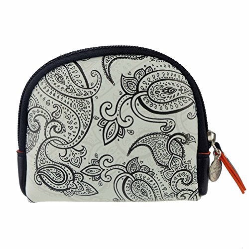 Preisvergleich Produktbild TheStyleAssistant „GIN“ Kosmetiktäschchen Paisley Muster Etui klein mini für die Handtasche, Kosmetiktasche Pouch Geldbörse SUNSET EDITION, P-F17-01