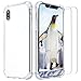Produktbild 2 Stück iPhone X Panzerglas, iPhone X Hülle, ZXK CO Crystal Clear Stoßfest Hülle Bumper Cover TPU Weich Durchsichtige Handyhülle Schutzhülle mit 9H Panzerglas Glas Schutzfolie 3D Displayschutzfolie für iPhone X 5.8” Hülle Panzerglas
