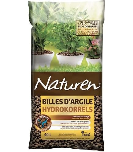 DCM Billes D'Argile Expansée 2L - Drainage Et Hydroculture Pour Plantes