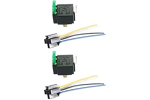 Mintice™ 2 x 12 V 30 A samochód samochód samochód silnik wtyczka przekaźnik 4-stykowy bezpiecznik wł./wył. drut SPST metal