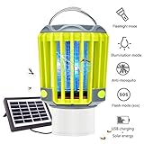 bateria recargable cargador solar 3-EN-1 Luz Antimosquitos ⇉ Una combinación de linterna de camping, lámpara antimosquitos, linterna; La luz ultravioleta de 360nm-390nm que proporciona una zona libre de mosquitos de 16 x 16 pies, zapper UV con método físico, es 100% segura para humanos y mascotas, no tiene olor, es segura y está protegida contra el medioambiente