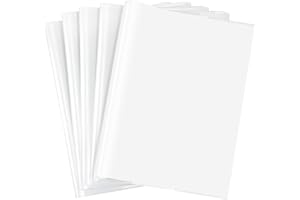 ONTYZZ Book Cover Plastic Clear 10 Pieces Film Notebook Covers Adjustable Book Protector Sleeve for School Office