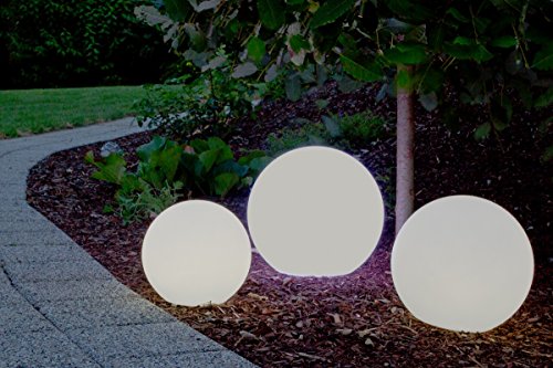 Luminatos 40 LED Leucht Kugel 40 cm 16 Farben mit Fernbedienung wasserdicht - 5