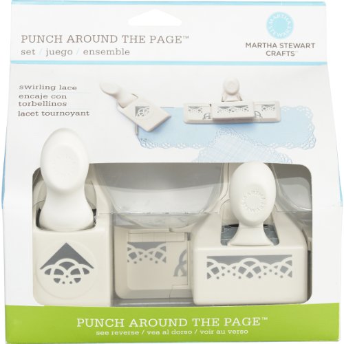 Martha Stewart Crafts Punch Around the Page, Swirling Lace Punch Set