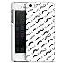 Produktbild Apple iPhone 5s Hülle Case Handyhülle Schwarz Weiß Muster Bart