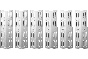 6er Universal-Brennerabdeckung Einstellbare Flammenverteiler, Edelstahl Flammblech Ersatzteile für Tepro, EL Fuego, Tepro, Weber, Landmann, Burnhard Gasgrills