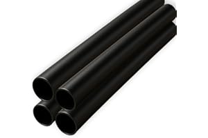 FLUXI-TECH – Lot de 4 Tubes PVC Rigide à Coller Ø40mm – 90 cm (3,60 m au total) – PN16 Bars – Résistant aux Produits Chimiques et à 60°C – Pour Piscine, Plomberie, Irrigation