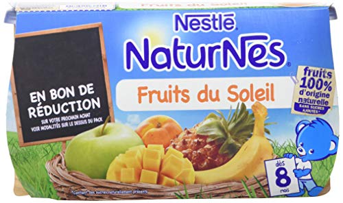 Nestle Bebe Naturnes Fruits Du Soleil Compote Des 8 Mois 4 X 130g Lot De 3 Specification