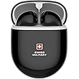 Swiss Military Delta 2 TWS ENC Noise cancelling Earbuds with Deep Bass,mic for Calls & High Definition Audio,Type-C Fast Charging, Auto Pairing- Black
