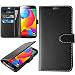 Produktbild Samsung Galaxy S5 Hülle, Profer [Premium Leder Serie] Schutzhülle PU Leder Flip Tasche Case mit Integrierten Kartensteckplätzen und Ständer für Samsung Galaxy S5 (Leder-Schwarz)