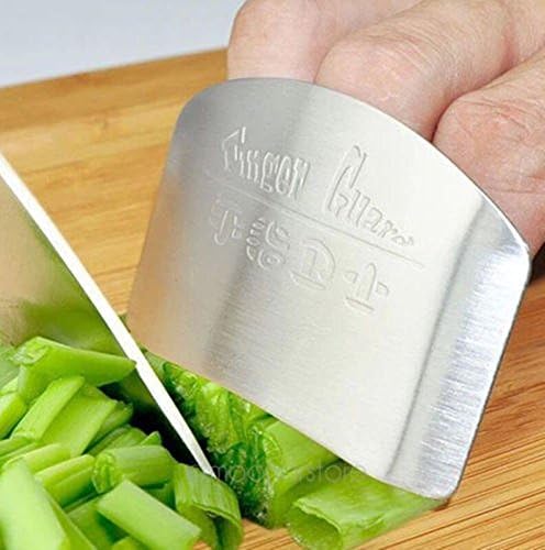 Stainless Steel Finger Hand Protector Guard Chop Safe Slice Kitchen Tool
