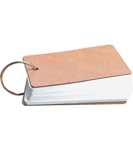 800 Mini-Lernkarten Im Set – 7x3,8 Cm, Weiß, Mit Metallringen, Ideal Für Notizen & DIY