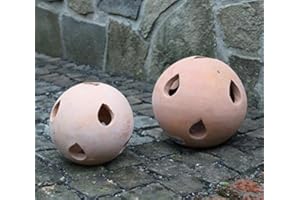 TERRACOTTA-TOEPFE-DE B-Ware ! 2er Kugelset ca. 20 + 16 cm aus Terracotta Terrakotta Deko Garten