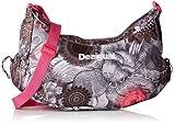 Desigual Mujer Woven Bols Half Moon Saco, Gris, 40 x 14 x 20 cm, 67 x 5sa8