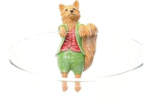 Pot Buddies Beatrix Potter Mr Tod Figure Plant Pot Hanger - Handmade Garden Ornament - Decorative Flower Planter Figurine