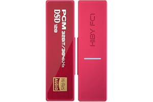 HiBy FC1 portable dac headphone amplifier usb c dac amp hi-res Audio decoder with High audio quality low power consumption for iOS android smartphones computers-Red