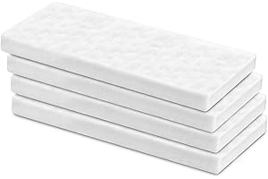 TXXATX 6 Pièces Ceramic Wool Sponge 300x100x13mm Ceramic Wool for Bioethanol Extend Fire Life for Bioethanol Fireplace Table Top Ethanol Burner