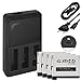 Produktbild 4x Akku (1160 mAh) + Triple-Ladegerät für GoPro Hero 4 Black, Silver Edition / incl. USB-Kabel und Stromkabel