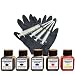 Produktbild Premium Tinte Set Nachfülltinte 5 x 50 ml Tinte für Patronen HP 302 Black und Color Plus 4 Nachfüllspritzen mit Nadeln und 1 Paar Latexhandschuhe