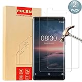 [2 Pack] Nokia 8 Sirocco Pellicola Protettiva, PULEN in Temperato Premium 9H protezione scratch Resistente [Anti-riflesso Ultra-Clear] [Protezionen Antigraffi] Tempered Glass Screen Protector