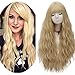 Produktbild Milrüme Perücke Damenperücke Lang Blond Locken Perücken mit pony Natürlich Wig/Für Frauen Alltag Anime Cosplay Kostümparty Halloween Karneval 001B