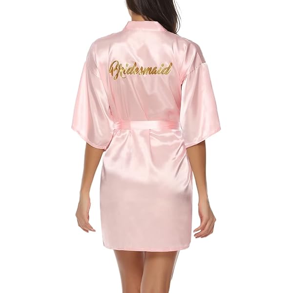 Robe De Chambre Femme Satin Peignoir Kimono En Satin De Soie Pour