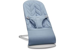 BabyBjörn Transat Bliss, Tissé, Matelassage pétale, Bleu