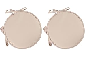 REUVV Outdoor Round Bistro Seat Cushions With Ties Fluffy Tufted Patio Chair Pads Waterproof Floor Pillow Indoor Outdoor Chair Cushions Or Home Office And Patio Garden Decoration