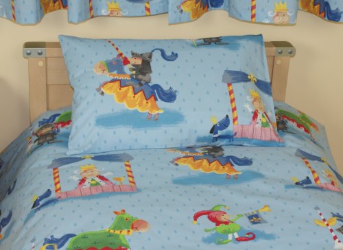 KNIGHTS/JOUSTING COT BED/TODDLER/JUNIOR DUVET COVER - 120X150CM - 100 % COTTON - UK MADE