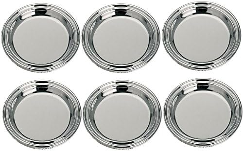 6 Gläserteller Glass Coasters Outdoor 11,5 cm inside 8 cm Silver Plated Silver Plated