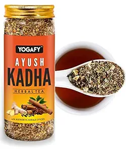 YOGAFY - Ayush Kadha - Whole spices and Tulsi Leaves || IMMUNITY BOOSTER || Herbal Tea - 100g