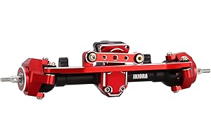 INJORA RC Achse Vorder CNC Aluminium mit 13T Schneckengetriebe für Axial SCX24 Deadbolt C10 JLU Gladiator Bronco 1/24 RC Crawler Upgrade Teile