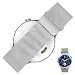 Produktbild Huawei Uhrenarmband Milanese - Rerii 18 mm Magnetverschluss, Milanese Loop, Mesh Edelstahl Watch Band für Huawei Watch 2015, Huawei Fit Watch (Silber)