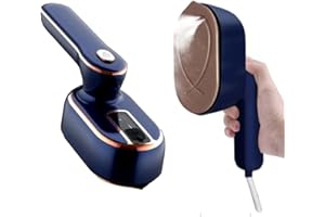 ZStarlite Fer à Repasser Vapeur,Défroisseur Vapeur,Portable de 1000W à Chauffage Rapide 20s,Défroisseur vapeur portatif, Réservoir dEau 100 ML,Voyage Vapeur Steamer pour La Maison/les Voyages(Bleu)