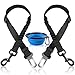 Produktbild 2 Stück Hunde Sicherheitsgurt mit zusammenklappbare Haustier Schüssel, FineGood Elastische Nylon Verstellbare Sicherheit führt Fahrzeug Auto Harness Sitz Leine Tether für Katze Hund