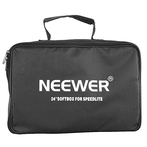 Neewer   Professionnel Protable Off-Appareil Photo Flash Softbox   Stand Kit pour Nikon SB900 SB800 SB600  Canon 580EX 580EXII 430EXII 430EX  Neewer TT860  TT850  TT560  Yongnuo  Nissin  Pentax  Olympus et autres Speedlite avec Universel Hotshoe  comprend   1  24  x24    60x60cm Speedlite Softbox    1  L-Bracket   Anneau de Flash    1  Couverture Ext  rieure Blanche    1  9 pi   260cm Photo Studio Lumi  re Tr  pied    1    tui