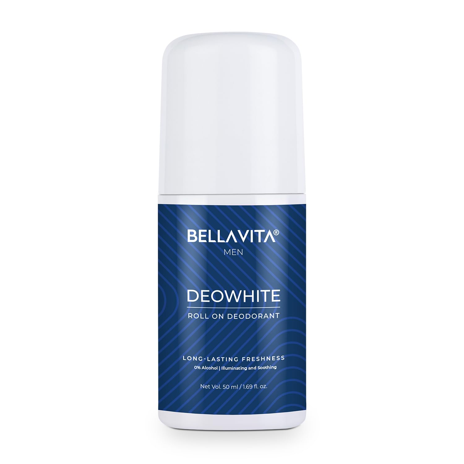 BELLAVITA Deo White Natural Underarm Roll On Deodorant for Men |Control Odour|Alcohol-Free| Antiperspirant for Long Lasting F