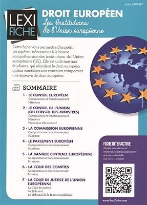 Droit européen : Les institutions de l'Union européenne