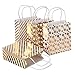 Produktbild YeahiBaby 12 STÜCKE Papier Geschenktüten Set mit Seil Griffe Vergolden Sterne Wellenmuster Taschen Perfekt für Hochzeiten Geburtstag Urlaub Geschenke (Zufallsmuster)