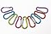 Produktbild Shentian Alu Karabinerhaken,Schlüsselanhänger bunt, 6 cm 12pcs