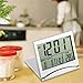 Produktbild FairytaleMM Moderner Entwurf, der tragbaren Schreibtisch-Digital-LCD-Anzeigen-Thermometer-Kalender-Wecker-Flexible Abdeckungs-Daten-Zeit-Tischuhr, Silber faltet