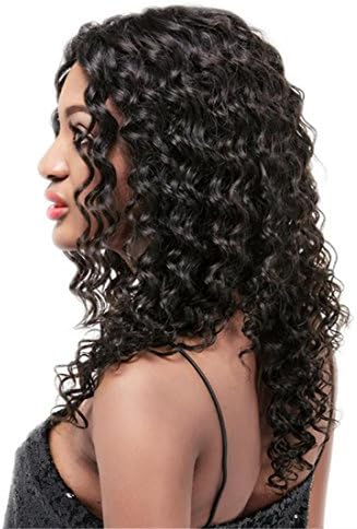 Meydlee Afro Deep Wave Lace Front Wig for Black Women Brazilian Remy Human Hair Wig with Natural Hairline