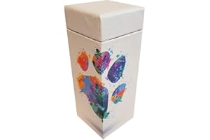 Rainbow PawPrint ScatterPod Scattering Keepsake Cremation Urn