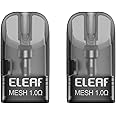 Eleaf IORE LITE 2 Pods Cartridge Meshed 1.0 Ohm 2mL Pack of 2 Works WIth Eleaf IORE LITE 2 Kit No Nicotine