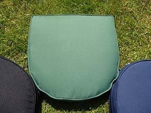 UK-Gardens Green Garden Furniture Chair Cushion Seat Pad Round Back