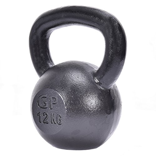 Goplus Gusseisen Kugelhantel Krafttraining Fitness Sporthalle Hanteln Kettlebells Gewicht 8/10/12Kg - 2