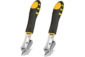 Chiloskit Extractor de grapas profesional para quitar grapas de alta resistencia, paquete de 2 herramientas para quitar grapas de tapicería y construcción
