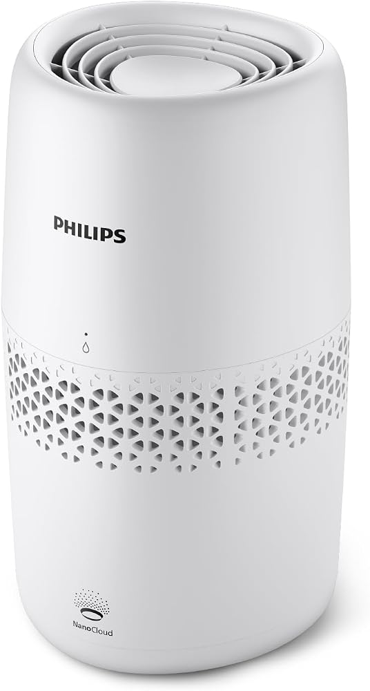 Philips Nemlendirici 2000 Serisi - Hijyenik Nemlendirme,%99,97 Daha Az Bakteri, 2L Su Haznesi, 190 ml/saat, 31 m²'ye Kadar Odalar için, Ultra Sessiz (32 dB), Otomatik Kapanma, Beyaz (HU2510/10)