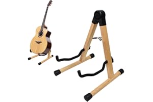 UHETLET Gitarrenständer holz e Gitarren ständer Guitar Stand Wooden Gitarren Halter Ständer Gitarrenhalter boden Gitarren Halterung Stände für Ukulele Stände holz für Bass Cello Banjo Mandoline