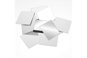 SALBSEVER 30PCS Acrylic Square Mirror Self Adhesive Small Square Mirror 2 Inches Mini Size Definition Tiny Mirror Tiles for Crafts DIY Projects Supplies Home Wall Tables Kitchen Bathroom Decoration